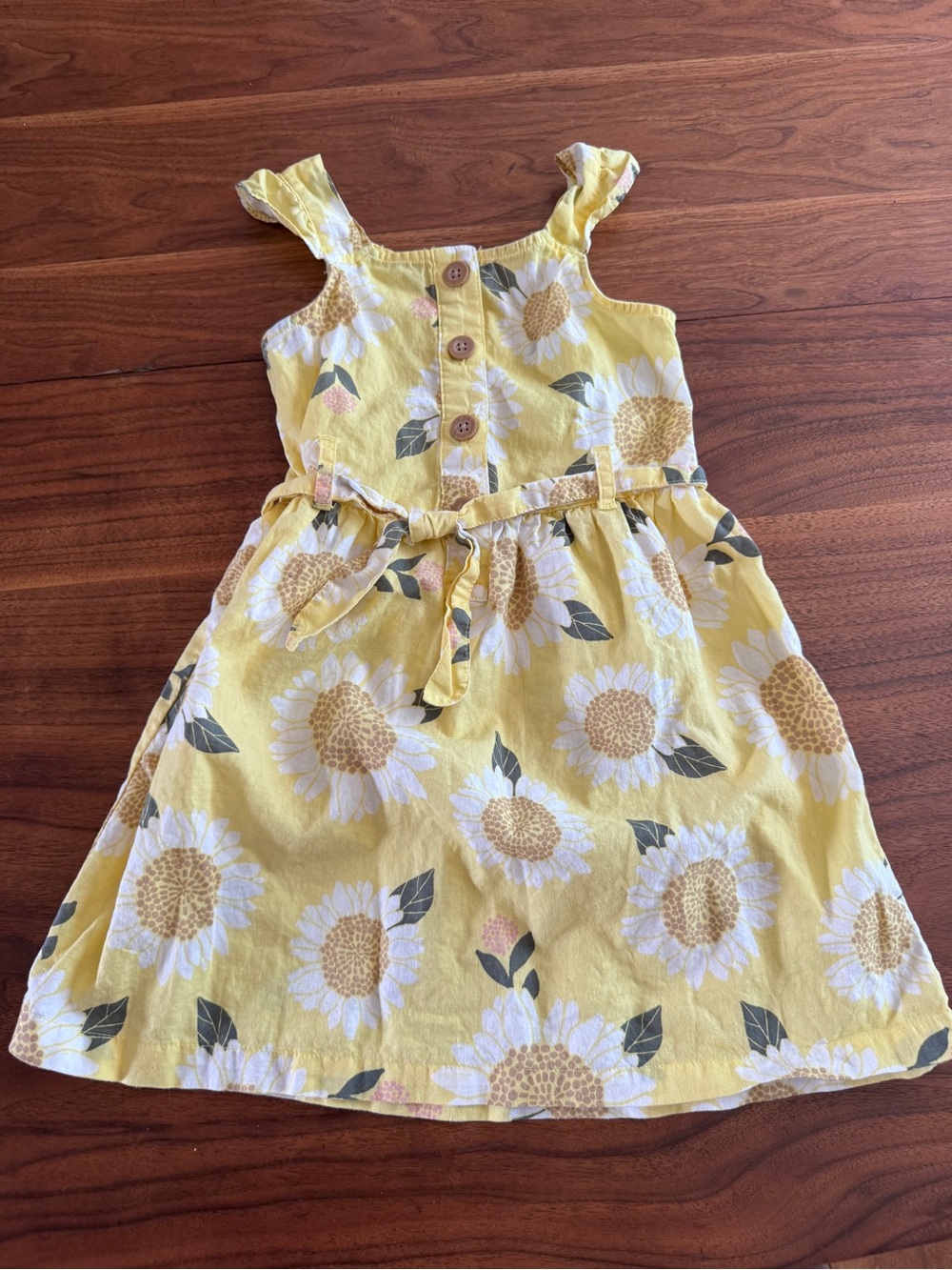 Carter Kids Linen Blend Sunflower Sundress in Great Condition Size 5 / 5A
